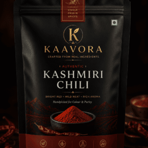 KAAVORA Premium Kashmiri Chilli Powder made from carefully selected Kashmiri red chillies.