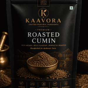 KAAVORA Premium Roasted Cumin Powder made from carefully roasted cumin seeds.