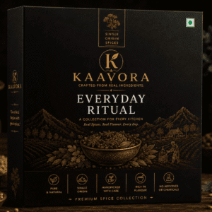 KAAVORA Everyday Ritual collection with premium spices and essential ingredients for daily home cooking.