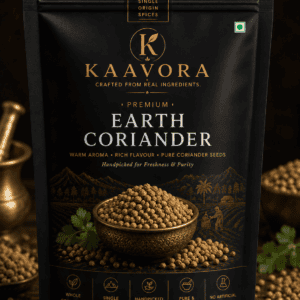 Premium Earth Coriander Powder by KAAVORA made from carefully selected coriander seeds.